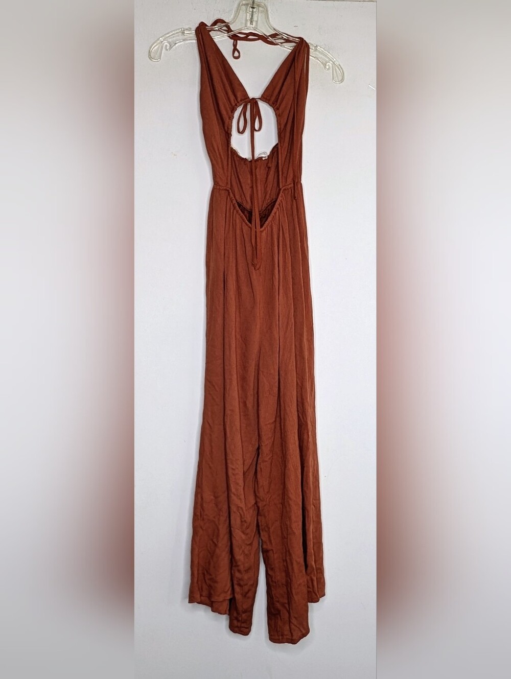 12th Tribe • Augustine Halter Jumpsuit in Rust - Picture 5 of 7
